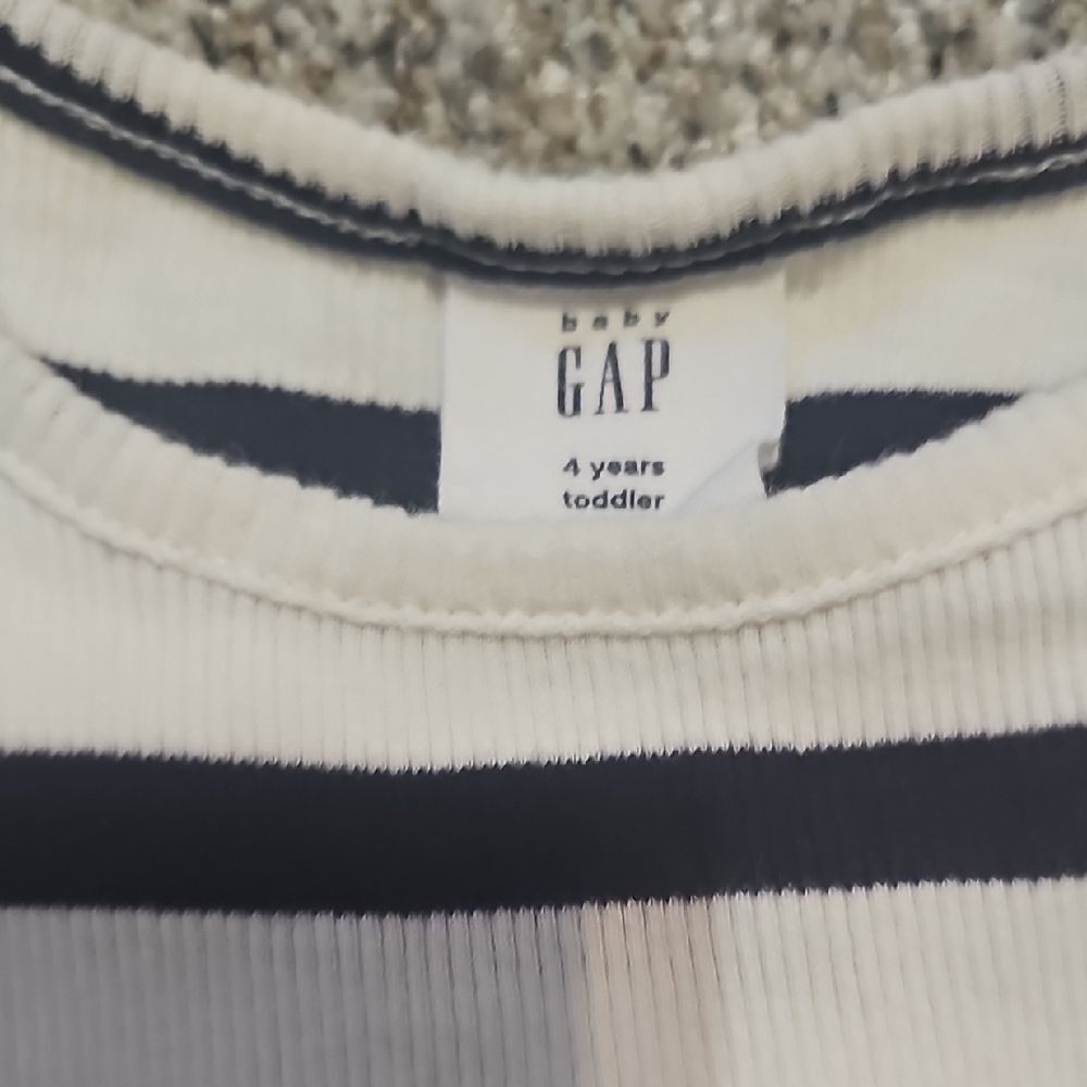 GAP Blue and White Striped Baby Dress - Picture 7 of 16